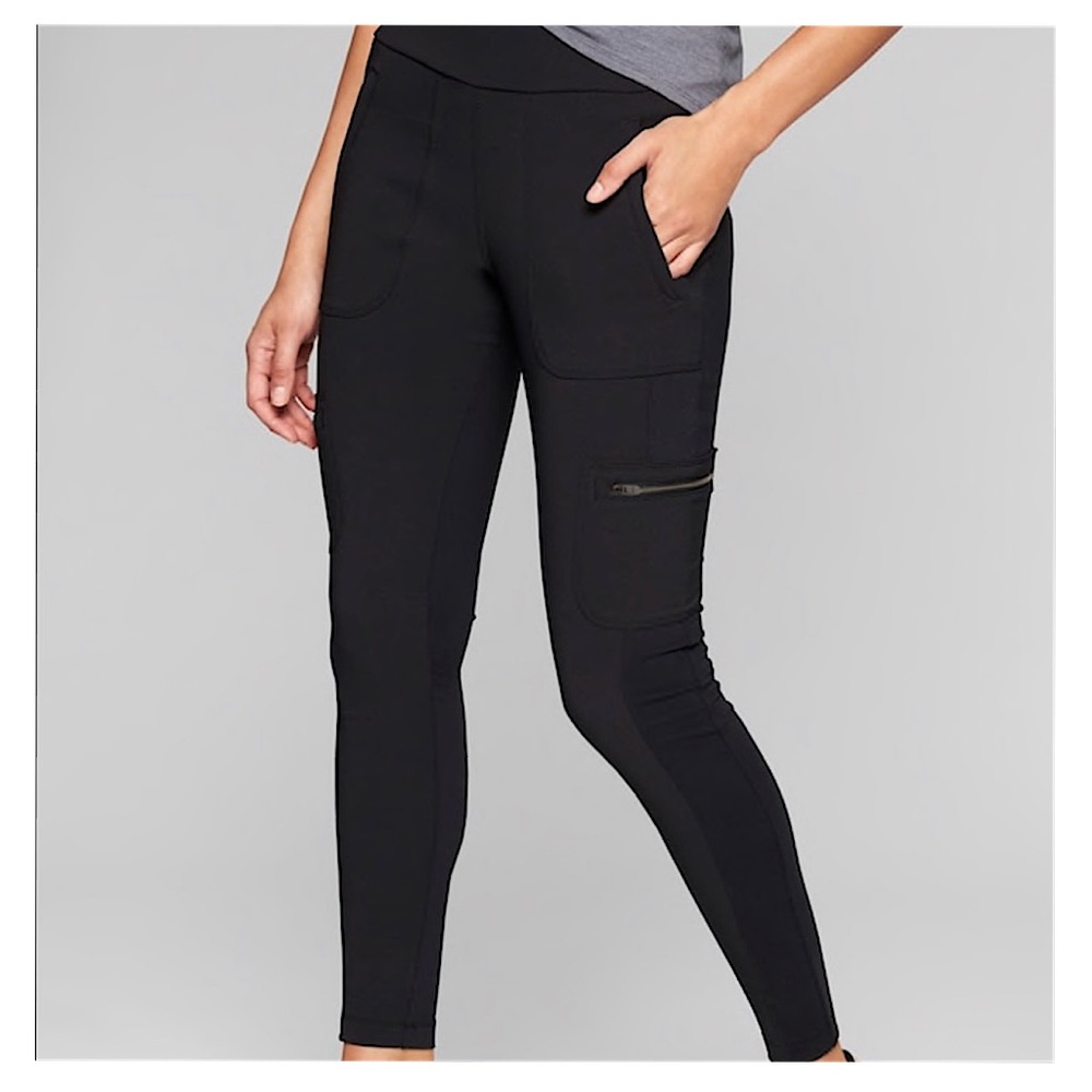 🖤 Athleta Hybrid Cargo Tight Legging Black Size 4 🖤